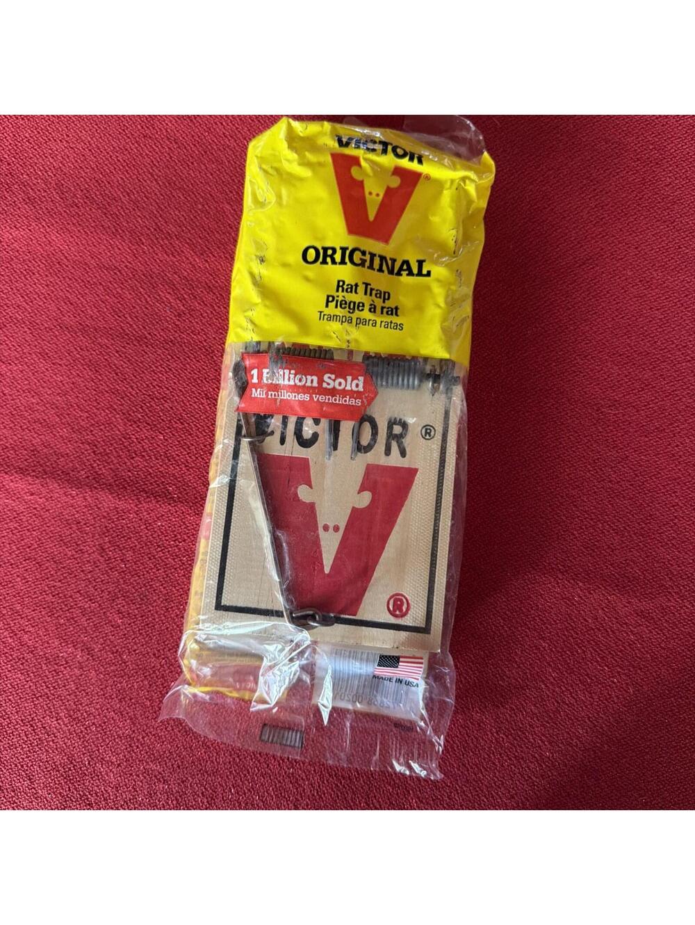 Victor Original Certified Wood Rat Snap Traps 1 Pack Indoor/Outdoor Use